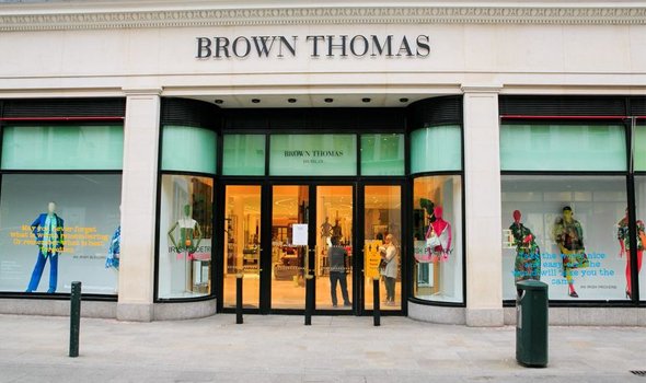 Entrance of Brown Thomas clothing shop