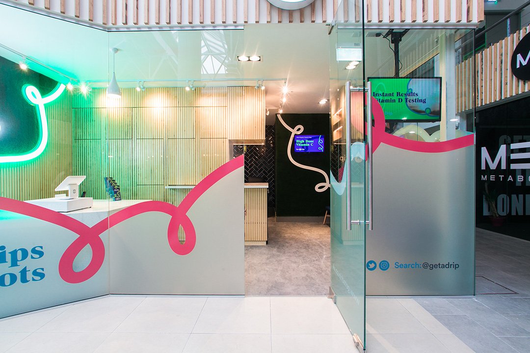 Entrance of Get A Drip clinic in Dublin